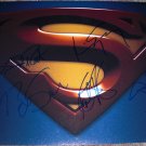 SUPERMAN RETURNS CAST SIGNED 11X14 LOGO PHOTO BY ROUTH SPACEY BOSWORTH BENDER SINGER PIC PROOF