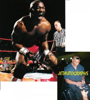 WWE SUPERSTAR SHELTON BENJAMIN SIGNED 8X10 PHOTO PROOF