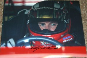 KASEY KAHNE NASCAR SIGNED BUDWISIER 11X14 PHOTO PIC PROOF