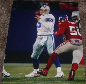 TONY ROMO SIGNED COWBOYS 11X14 PHOTO PIC PROOF SIGNING