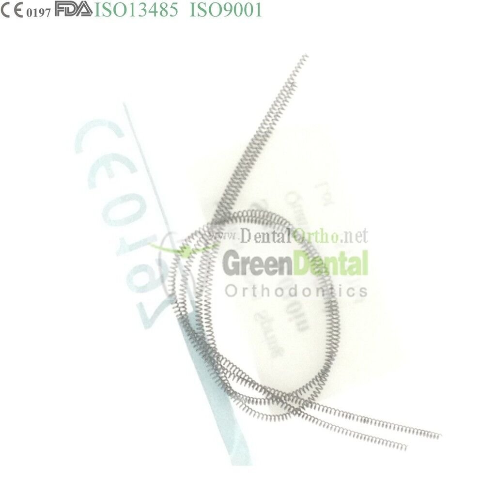 1Pack(2) Niti Open Coil Spring Dental Orthodontic  0.010" *180mm  Bite Turbos