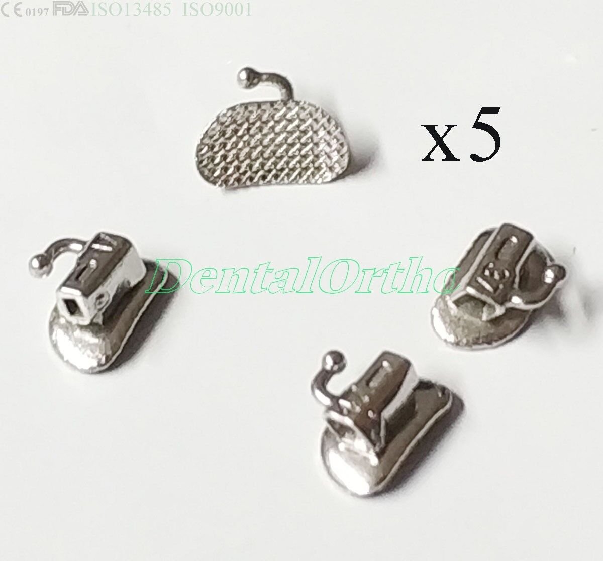 5set(20) 2nd Buccal Tube 022 Roth Sgl Dental Orthodontic Ligature Elastics Niti