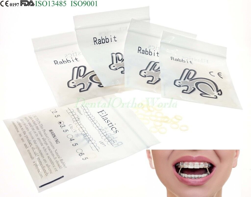500 Elastic Band 3.5oz 3/16 Latex Dental Orthodontic Plier Archwire Buccal Tube