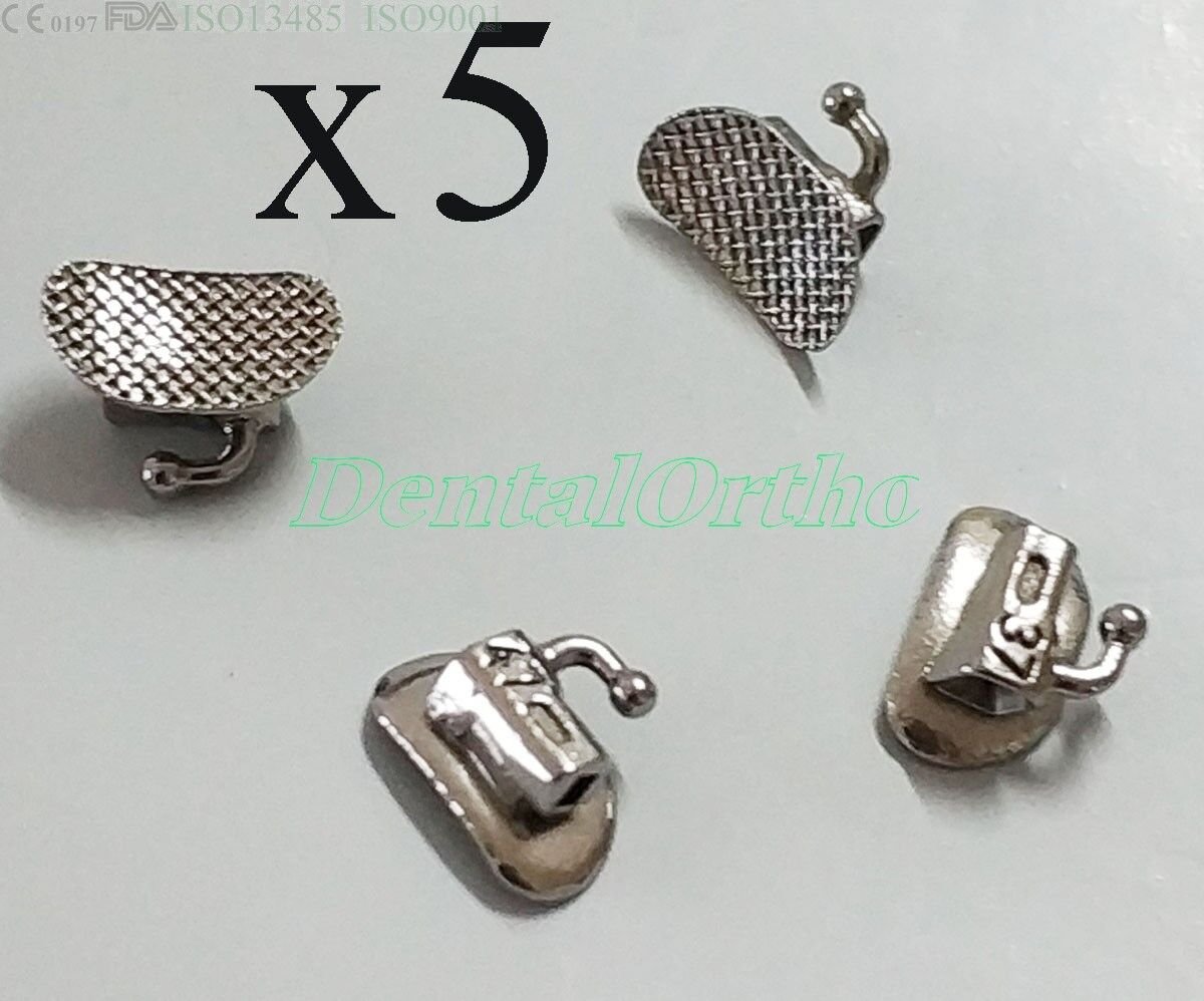 5Set(20) 2nd Buccal Tube MBT 022 Sgl Dental Orthodontic Molar Band Niti Archwire