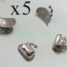 5Set(20) 2nd Buccal Tube MBT 022 Sgl Dental Orthodontic Molar Band Niti Archwire