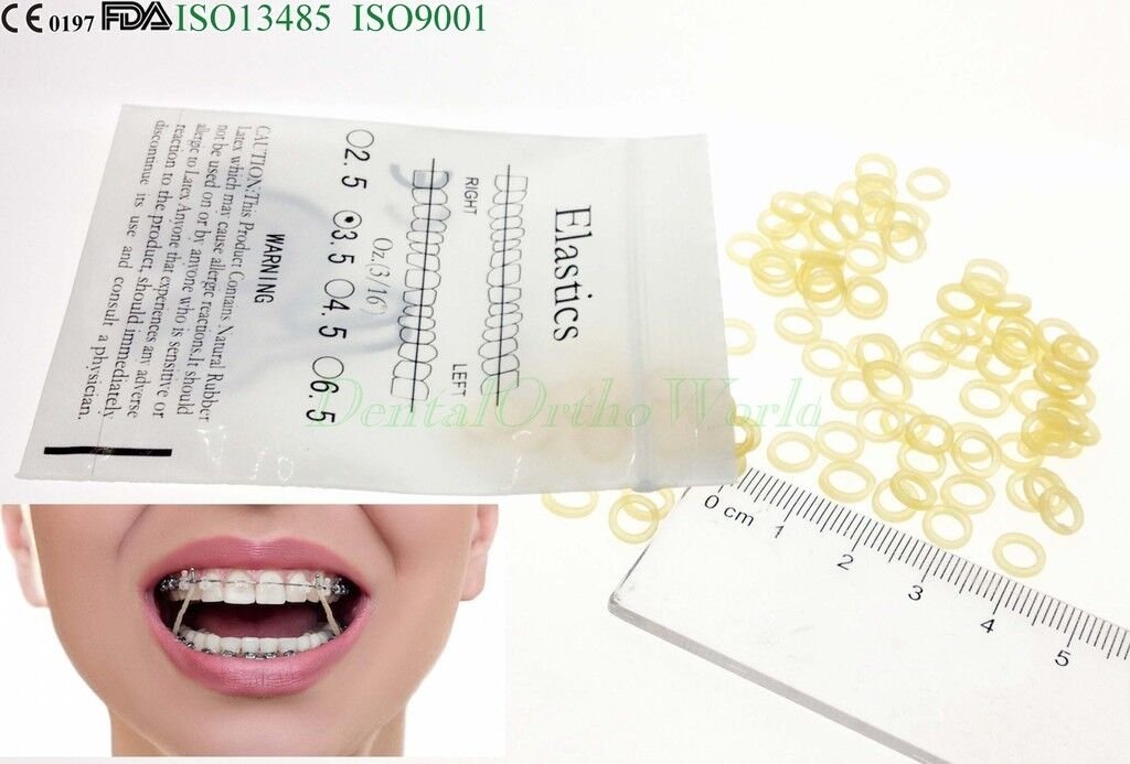 5000xElastic Band 3.5oz 3/16 Latex Dental Orthodontic  Archwire Buccal Tube Niti