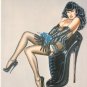 Olivia de Berardinis O Card Bettie Page Pin-up Notecard with Envelope