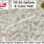 Packing Peanuts Fill 60 Gallons 8 Cubic Feet Shipping Anti Static Loose White