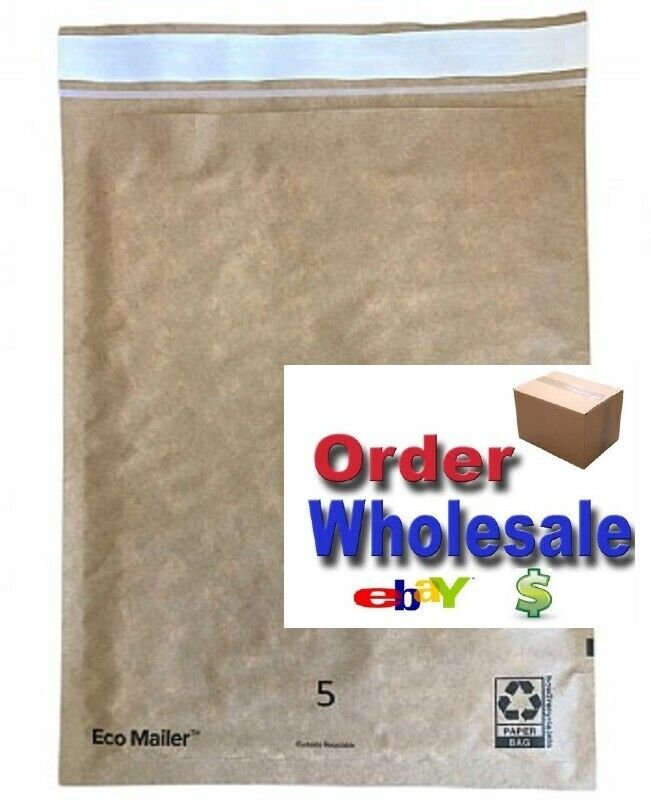 25 Padded Mailers #0 7" x 9" Recyclable Eco Friendly Envelopes Self Seal Strip