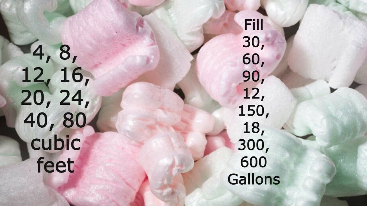 Packing Peanuts Shipping Loose Mixed Color White and Pink Anti-Static USA eBay