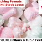 Mixed Packing Peanuts Shipping Anti Static Loose Fill 30 Gallons 4 Cubic Feet