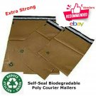 Poly Bag Mailer Biodegradable 1000 #2  9 "x 12" Brown Unlined Self Seal Envelope
