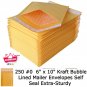 Bubble Kraft Padded Mailers #0 Envelopes 6x10 Shipping Bags 250 Pack Self Seal