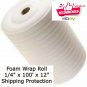 Foam Wrap Roll 1/4" x 100' x 12" Packaging Perforated Micro 100FT Perf Padding