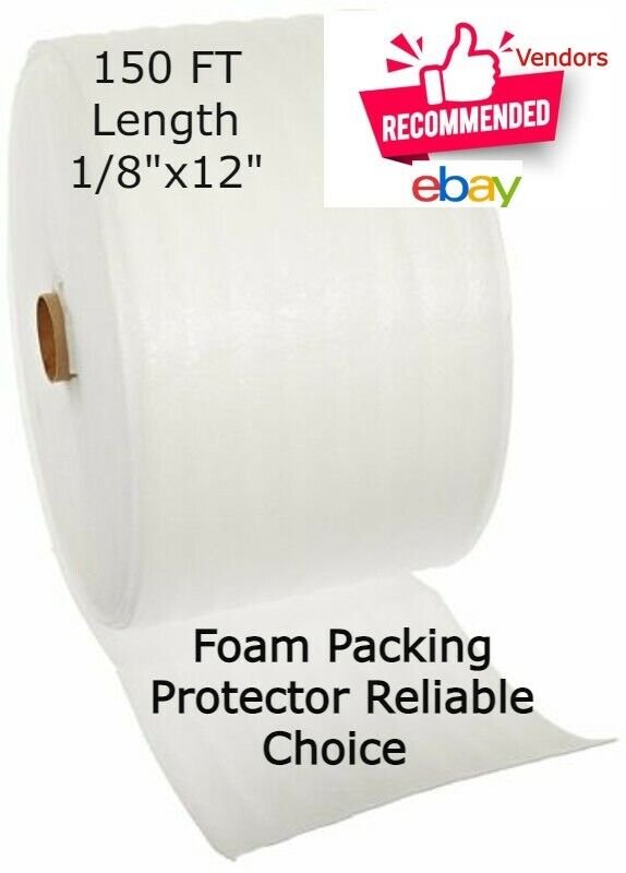 Foam Protector Roll 1/8" x 150' x 12" Packaging Micro 150FT Perf Padding