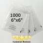 1000 Pack 6x6 Self Seal 1.5 mil Suffocation Warning Clear Poly Bags Free Shippin