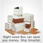 Corrugated Mailers 3" x 3" x 2" Shipping Cardboard Boxes Light White 50/Bundle