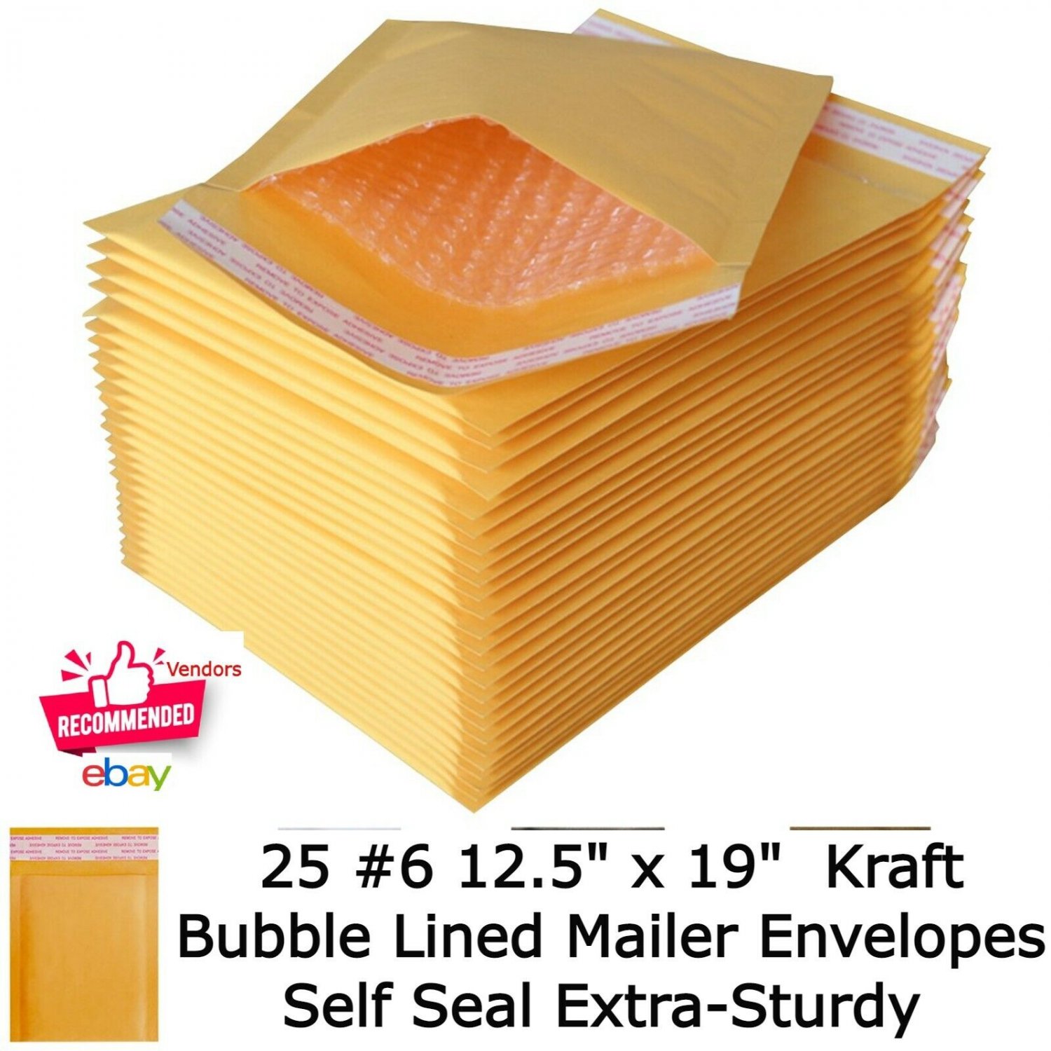 _Mailers_25_6_12.5" x 19"_Kraft_Bubble_Lined_Mailer_Envelopes_Self