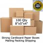 100 8x5x4 Cardboard Paper Boxes Mailing Packing Shipping Box Corrugated Carton