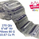 Air Pillows 6x8 270 Qty 80 Gall Void Fill Packing Shipping Cushioning Perforated