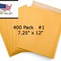 Bubble Padded Mailers 400 #1 7.25x12 Kraft Paper Envelopes Shipping Boxes USA