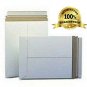 100 11" x 13-1/2" Mailers No Bend White Self Seal Photo Document Flat Rigid Env