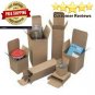 Box 500 pack 2" x 2" x 7" Reverse Tuck Mailer Cartons Kraft Folding Chipboard