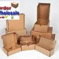 5" x 5" x 5" (50) Kraft Corrugated Shipping Mailers Wholesale Boxes Many Sizes