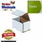 50 8x3x3 Cardboard Paper Boxes Mailing Packing Shipping White Box Carton &acirc;&shy;�