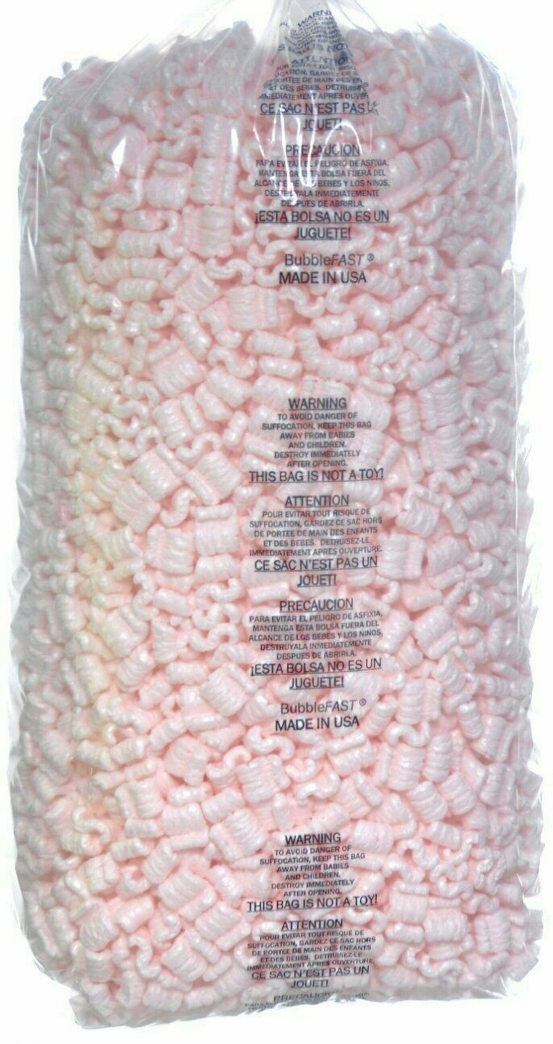 Packing Peanuts 3.5 Cu Ft - 1 Bag Pink anti Static Popcorn Free Shipping