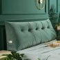 Triangular Headboard Pillow,Triangle Bedside Cushion Reading Pillow Bolster Back
