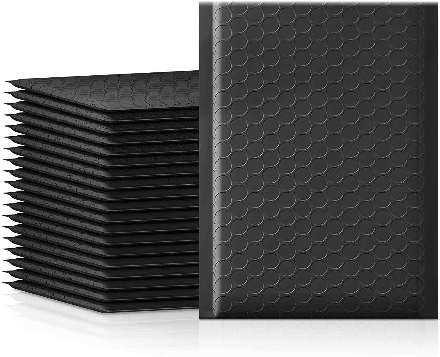 Bubble Mailers, 4X8 Inch 50Pcs Black Bubble Envelopes, Self-Seal Adhesive,Water