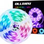 LED RGB Strip Lights 16.4Ft Waterproof,Color Changing 12V Tape Light Indoor,150