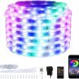 LED RGB Strip Lights 16.4Ft Waterproof,Color Changing 12V Tape Light Indoor,150