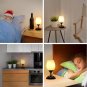 Touch Control Table Lamp Dimmable Small Lamp Ambient Light with White Opal Glass