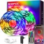 100Ft Led Strip Lights (2 Rolls of 50Ft) RGB Music Sync Color Changing, Led Ligh