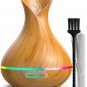 Light Wood Essential Oil Diffuser (400Ml) - Small & Large Room Home Aromatherapy