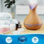 Light Wood Essential Oil Diffuser (400Ml) - Small & Large Room Home Aromatherapy