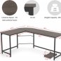 Reversible L Shaped Gaming Computer Desk, 66 Inch Large Home Office Corner Desk