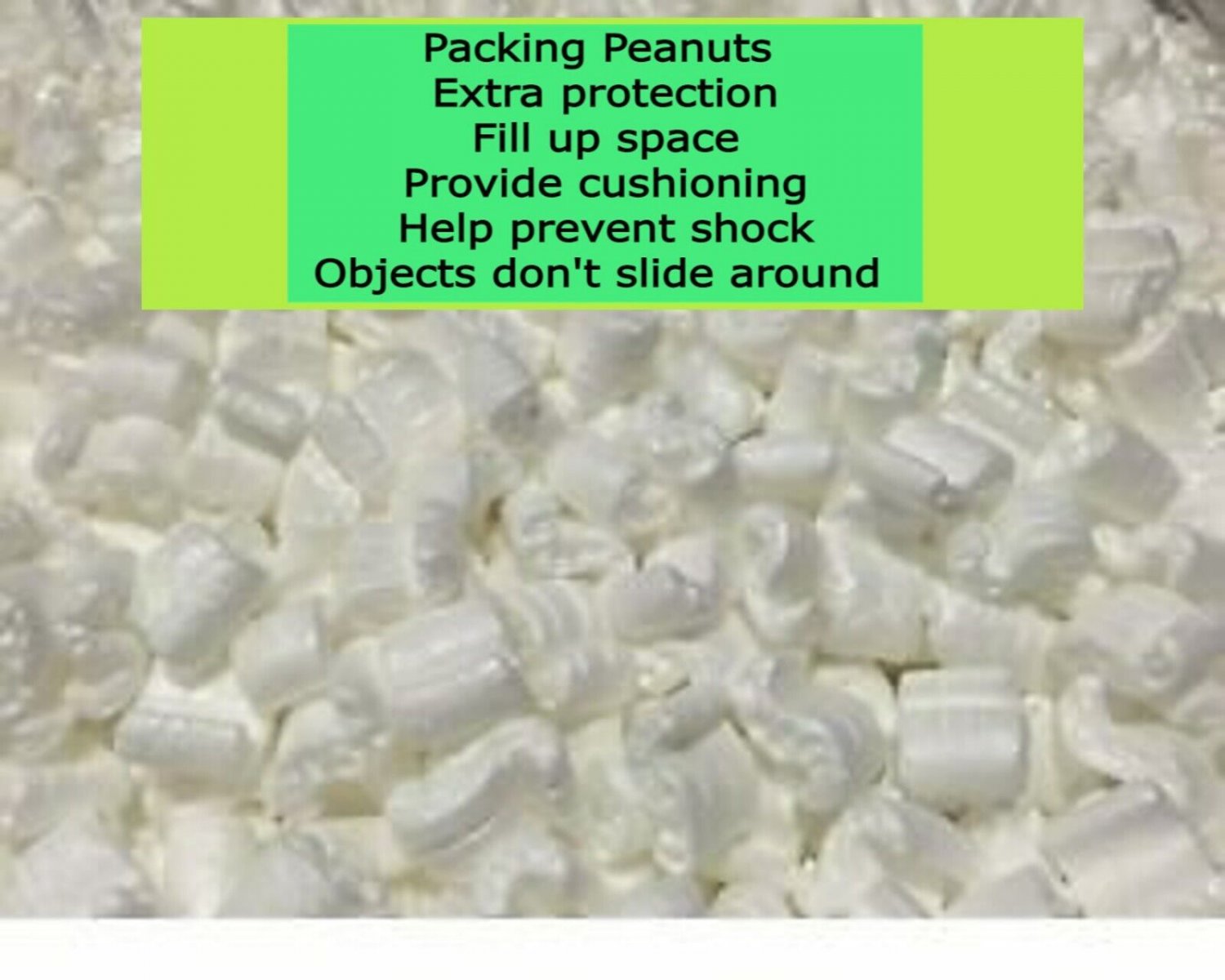 Packing Peanuts Shipping anti Static Loose Fill 90 Gallons 12 Cubic Feet White