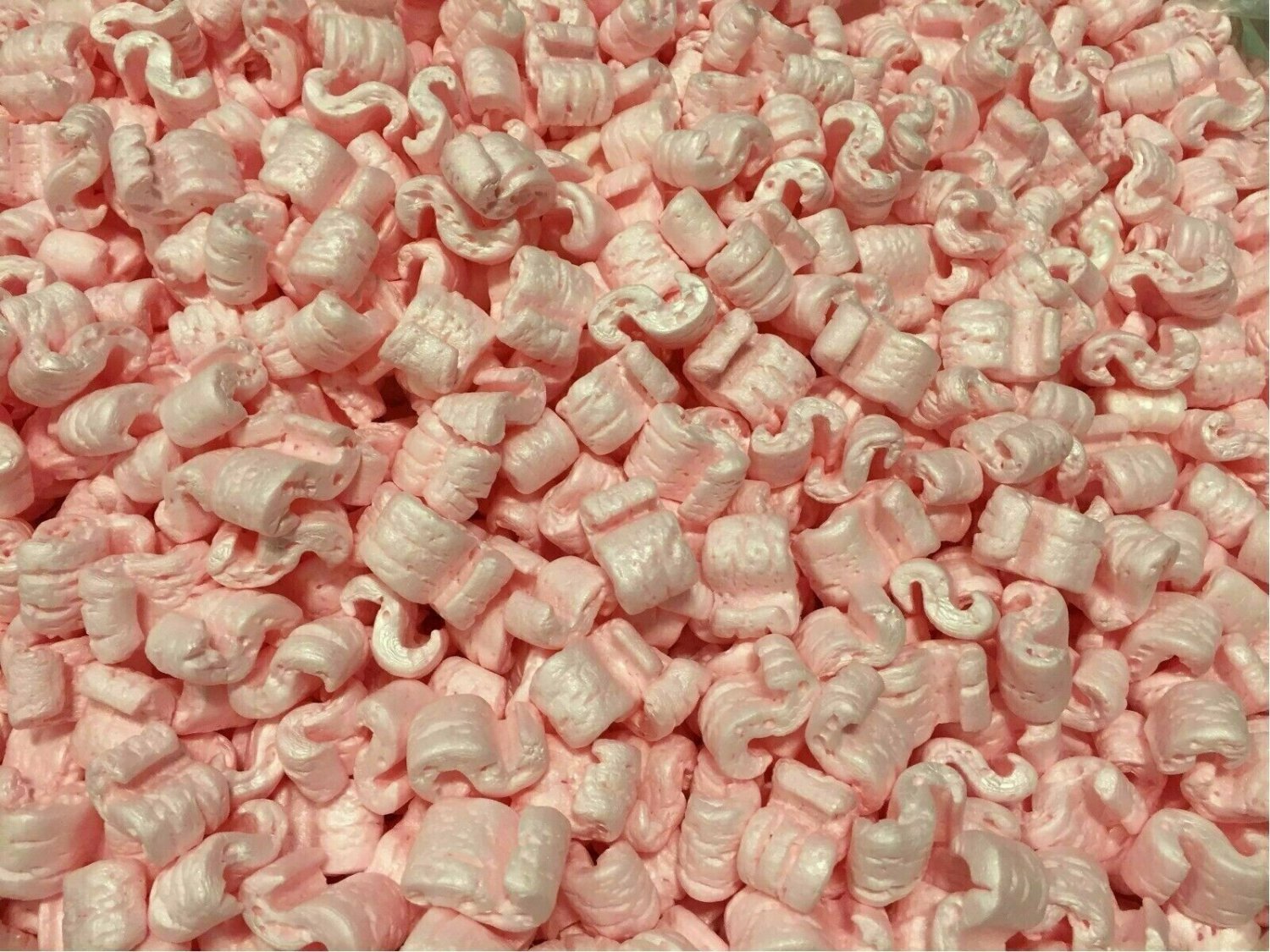 Packing Peanuts Shipping anti Static Loose Fill 150 Gallons 20 Cubic Feet Pink