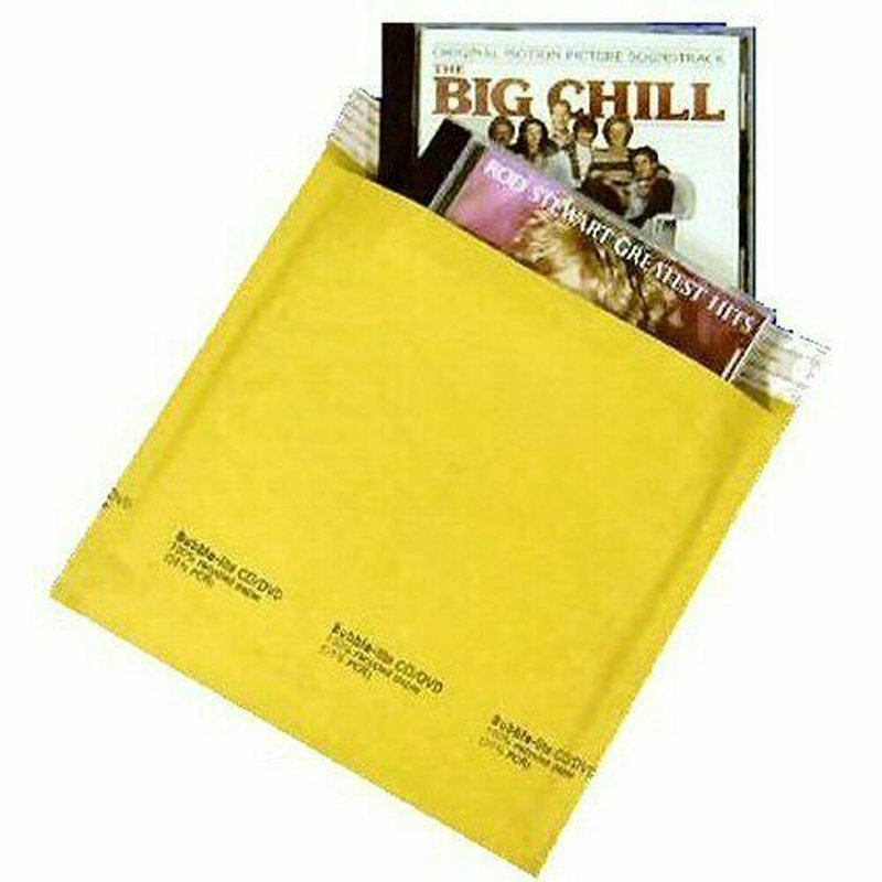250 #CD (7.25" X 8") Kraft Bubble Lined Mailer Envelope Self Seal Free Shipping