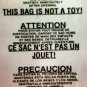 10 18 X 24 Self Seal Suffocation Warning Clear Poly Bags 1.5 Mil Free Shipping