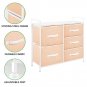 Mdesign Wide Dresser Storage Tower Organizer Unit, 5 Drawers