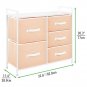 Mdesign Wide Dresser Storage Tower Organizer Unit, 5 Drawers