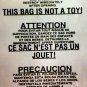 25 16X22 Self Seal Suffocation Warning Clear Poly Bags 1.5 Mil Free Shipping