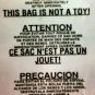 25 22 X 24 Self Seal Suffocation Warning Clear Poly Bags 1.5 Mil Free Shipping