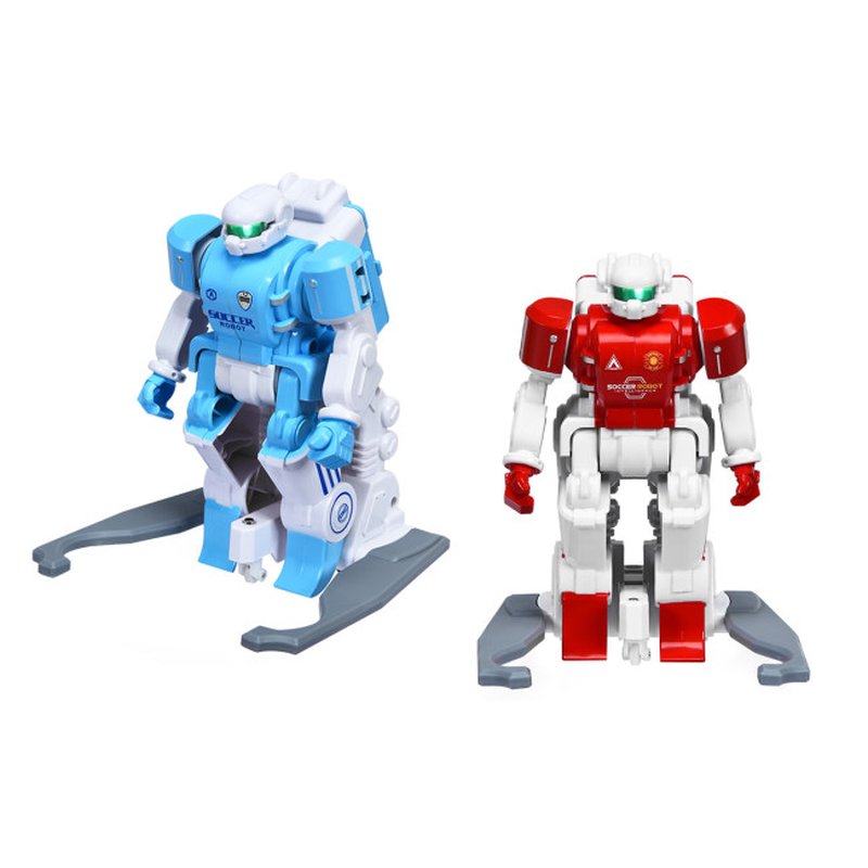 2 Pieces Remote Control Rechargeable Battery Soccer Robots
