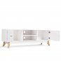 Entertainment Center Console Cabinet TV Stand with 2 Doors