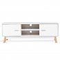 Entertainment Center Console Cabinet TV Stand with 2 Doors